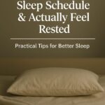 Fix your sleep schedule