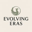 Evolving eras logo - phoenix symbol representing rise and growth
